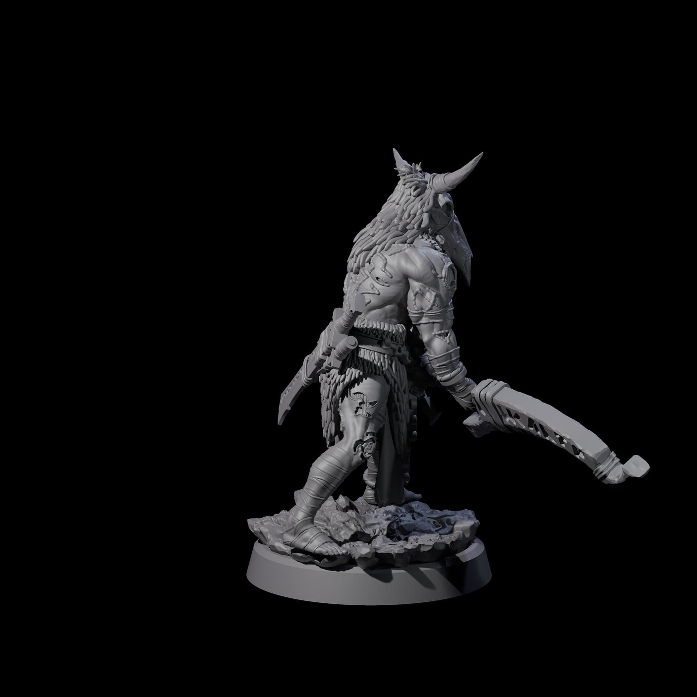 Four Mad Cultist Raiders Miniature for Dungeons and Dragons, Pathfinder or other TTRPGs