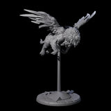 Four Majestic Winged Lions Miniature for Dungeons and Dragons, Pathfinder or other TTRPGs