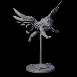 Four Majestic Winged Lions Miniature for Dungeons and Dragons, Pathfinder or other TTRPGs