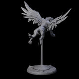 Four Majestic Winged Lions Miniature for Dungeons and Dragons, Pathfinder or other TTRPGs
