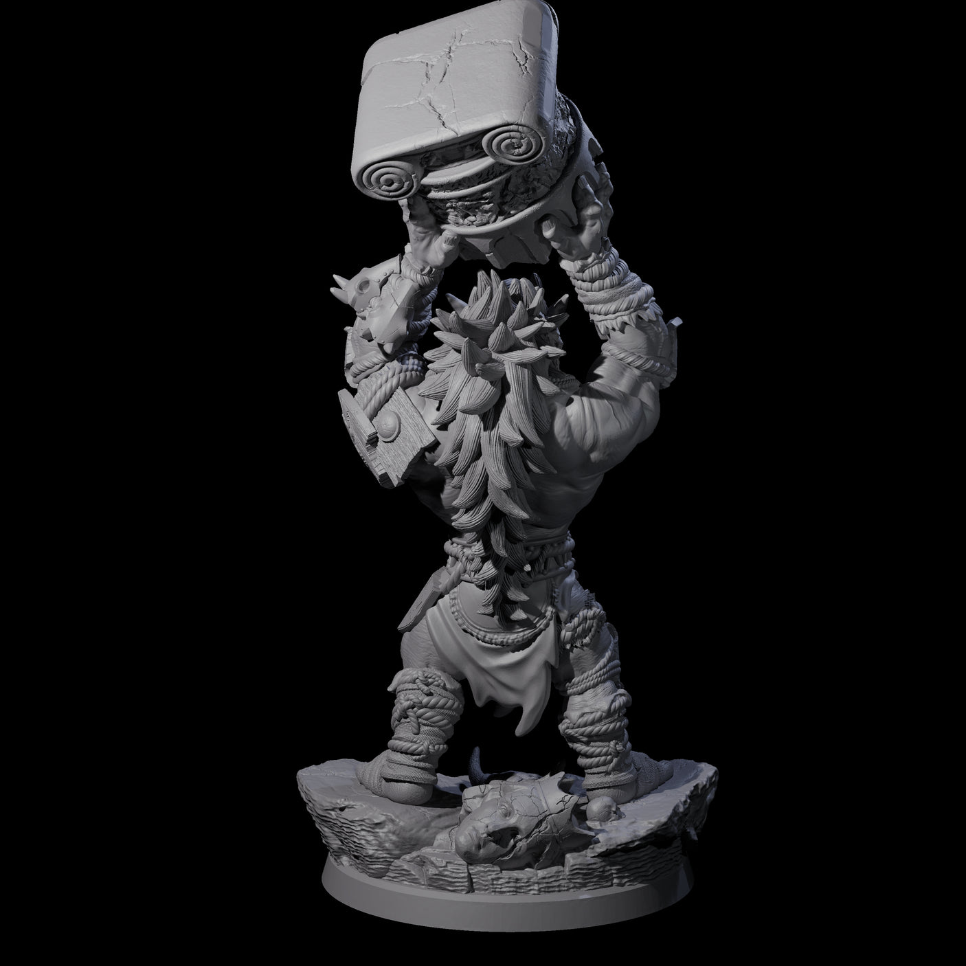 Four Masked Troll Berserkers Miniature for Dungeons and Dragons, Pathfinder or other TTRPGs