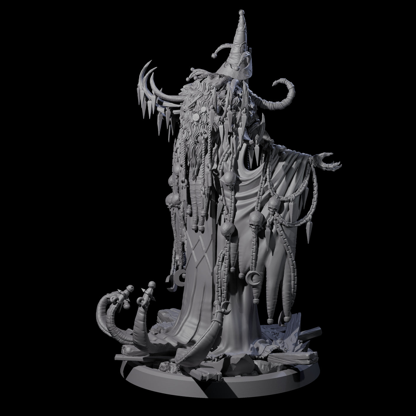Four Masterful Cambion High Priests Miniature for Dungeons and Dragons, Pathfinder or other TTRPGs