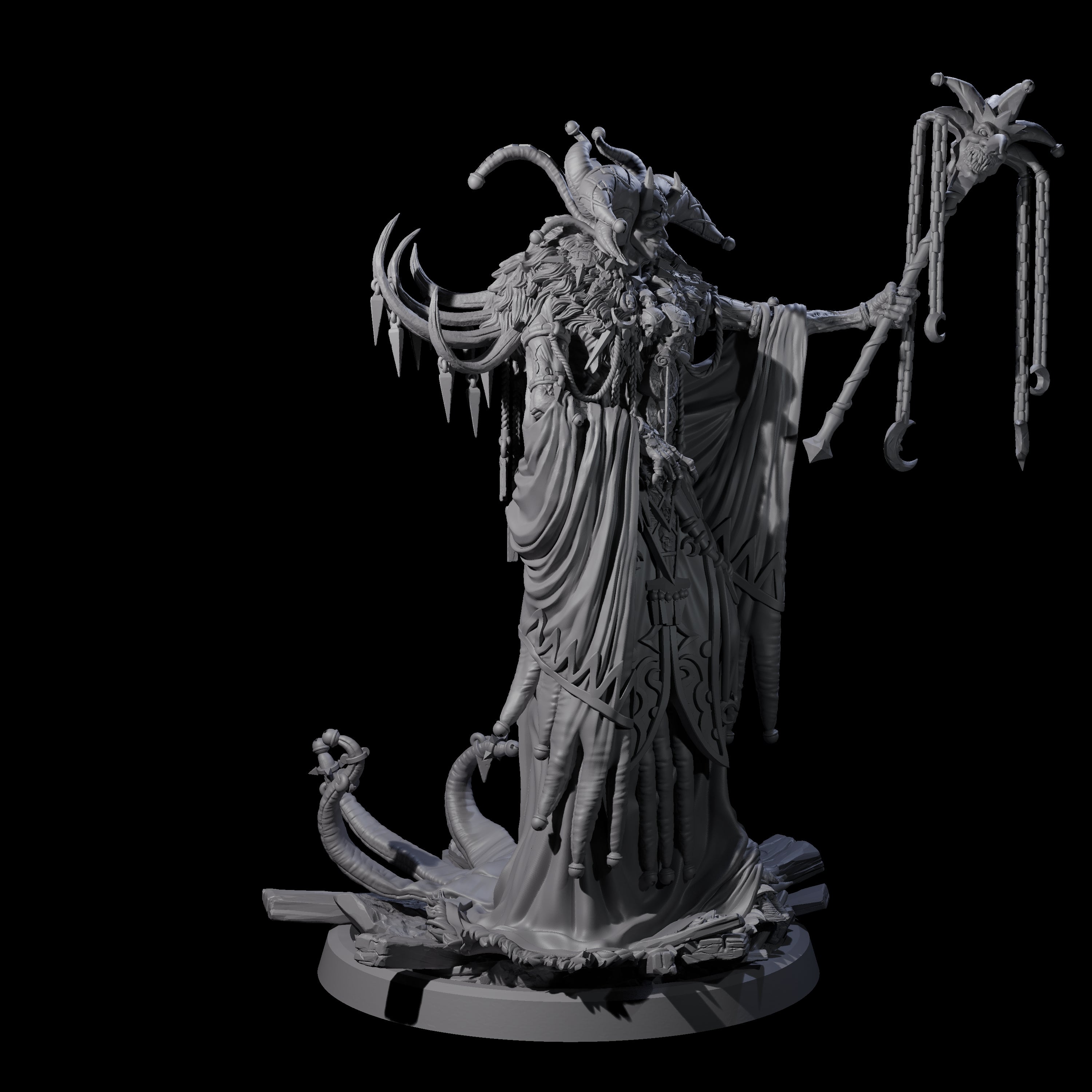 Four Masterful Cambion High Priests Miniature for Dungeons and Dragons, Pathfinder or other TTRPGs