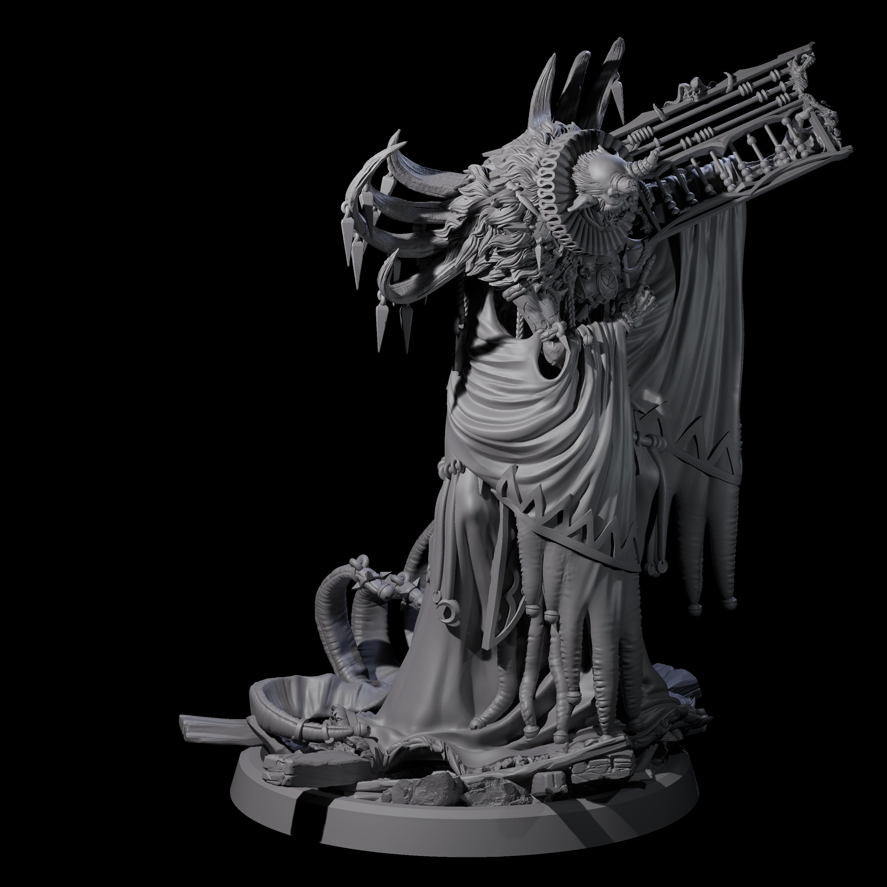 Four Masterful Cambion High Priests Miniature for Dungeons and Dragons, Pathfinder or other TTRPGs