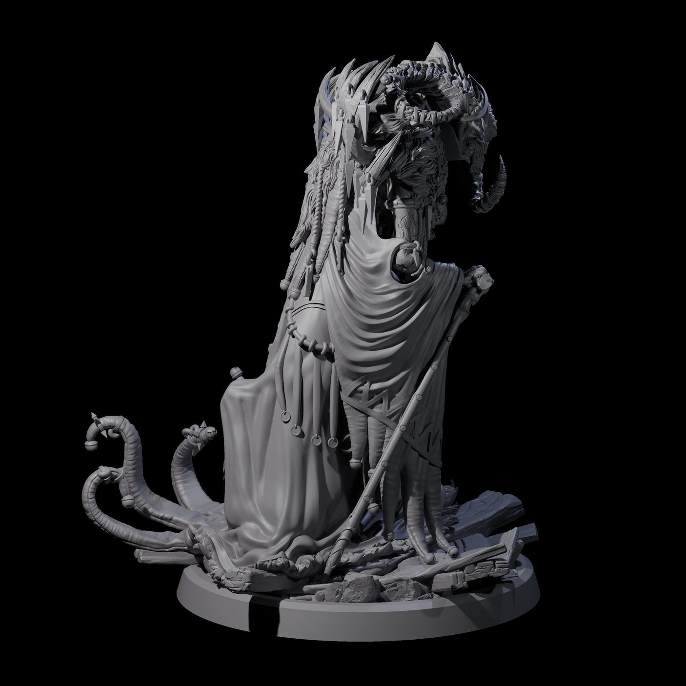 Four Masterful Cambion High Priests Miniature for Dungeons and Dragons, Pathfinder or other TTRPGs