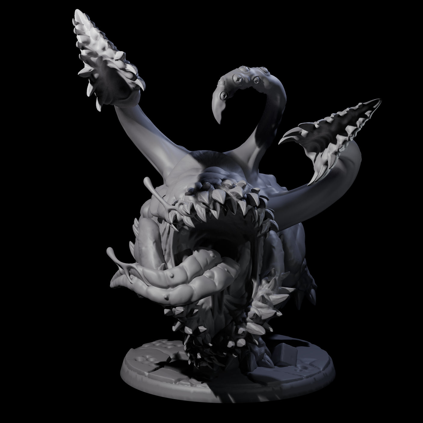 Four Maws of Hunger Miniature for Dungeons and Dragons, Pathfinder or other TTRPGs