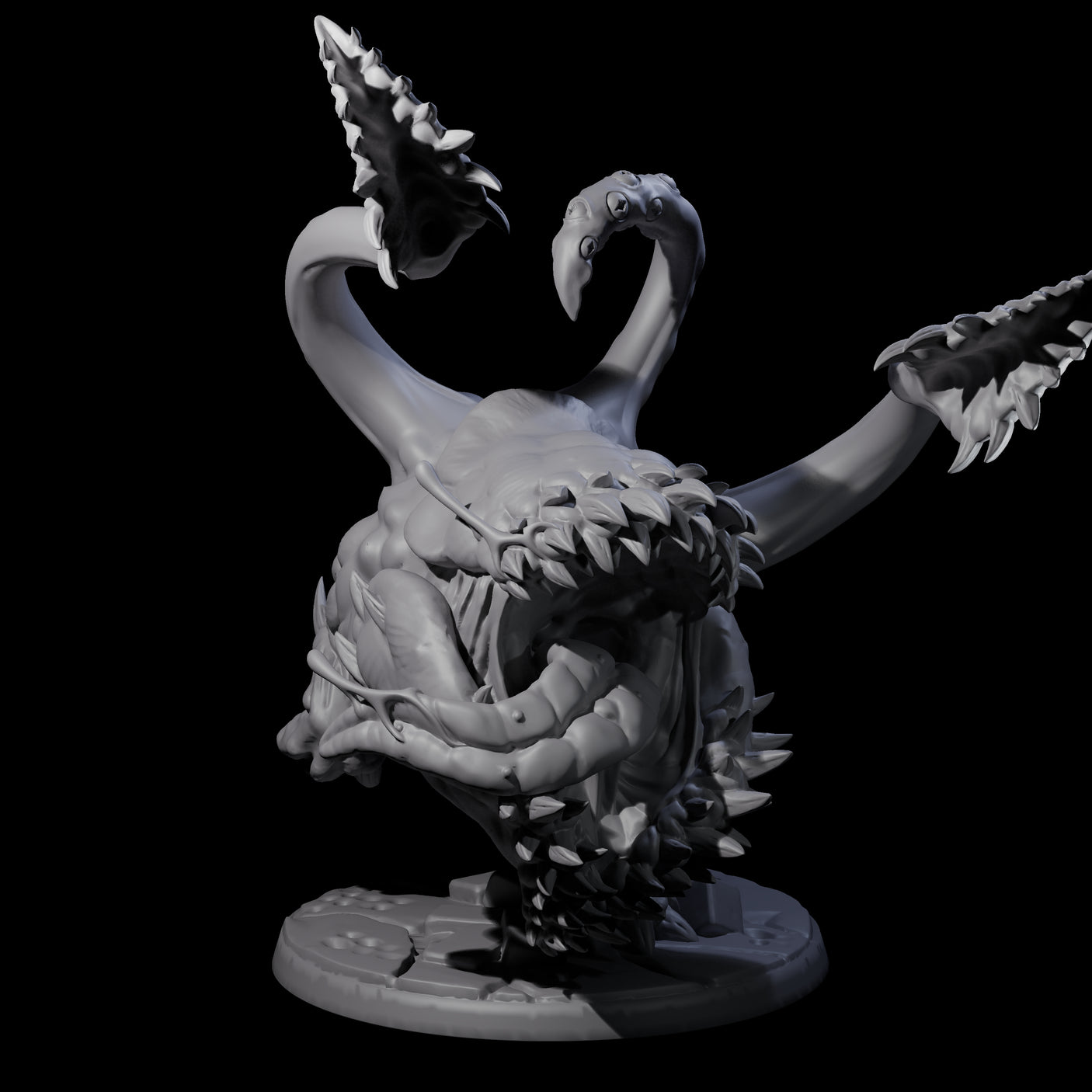 Four Maws of Hunger Miniature for Dungeons and Dragons, Pathfinder or other TTRPGs