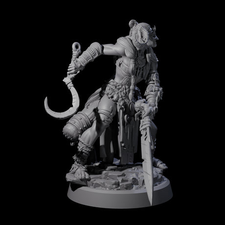 Four Men Slaying Hervors Miniature for Dungeons and Dragons, Pathfinder or other TTRPGs