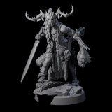 Four Men Slaying Hervors Miniature for Dungeons and Dragons, Pathfinder or other TTRPGs