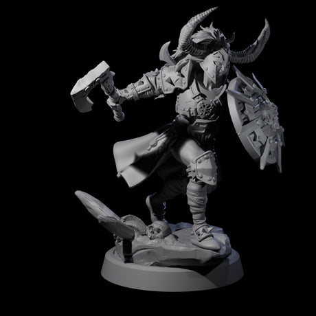 Four Menacing Shieldmaidens Miniature for Dungeons and Dragons, Pathfinder or other TTRPGs