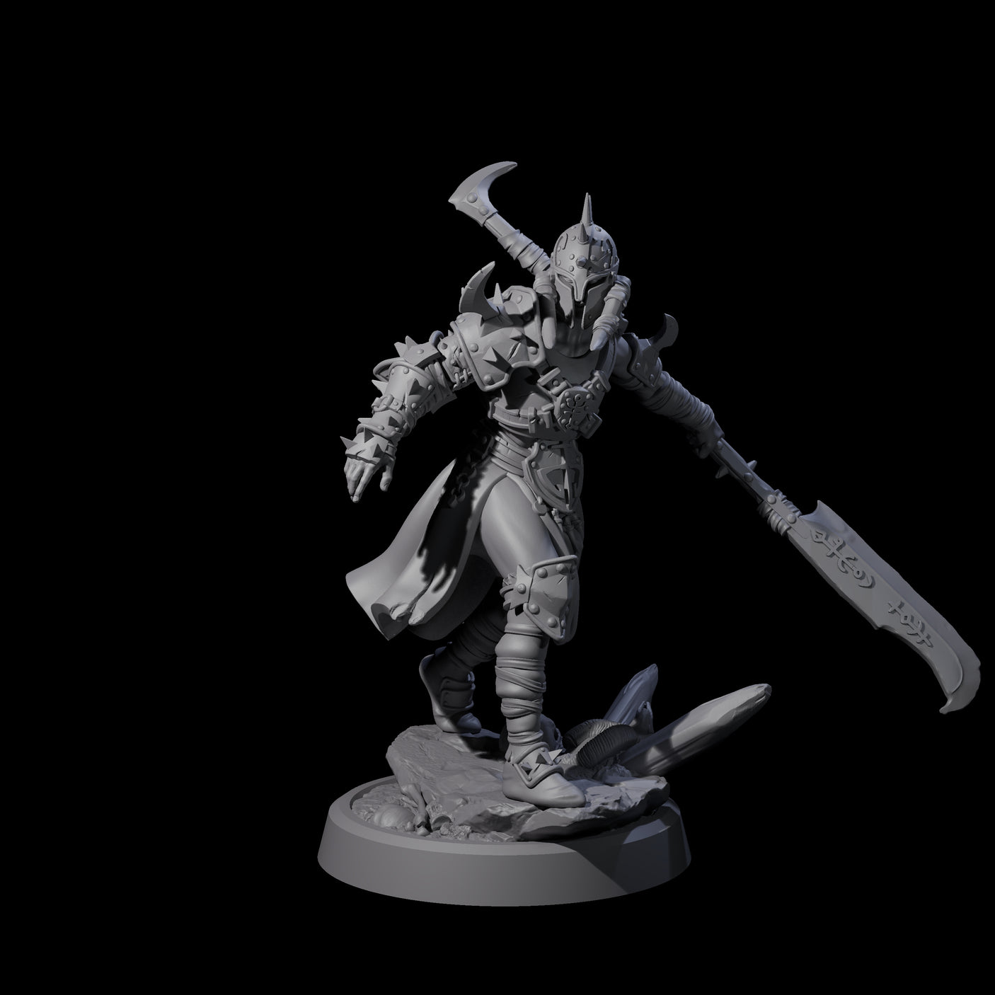 Four Menacing Shieldmaidens Miniature for Dungeons and Dragons, Pathfinder or other TTRPGs