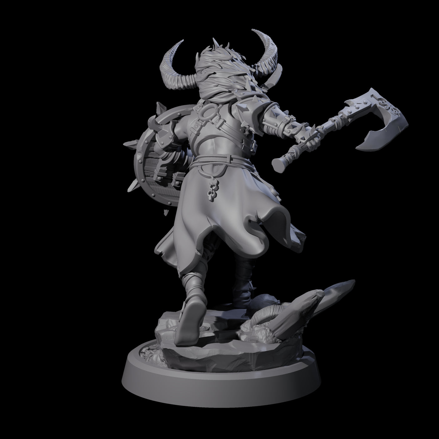 Four Menacing Shieldmaidens Miniature for Dungeons and Dragons, Pathfinder or other TTRPGs