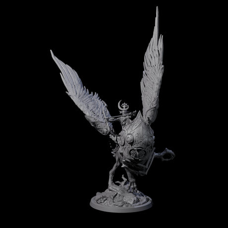 Four Moon Zealots with Giant Owls Miniature for Dungeons and Dragons, Pathfinder or other TTRPGs