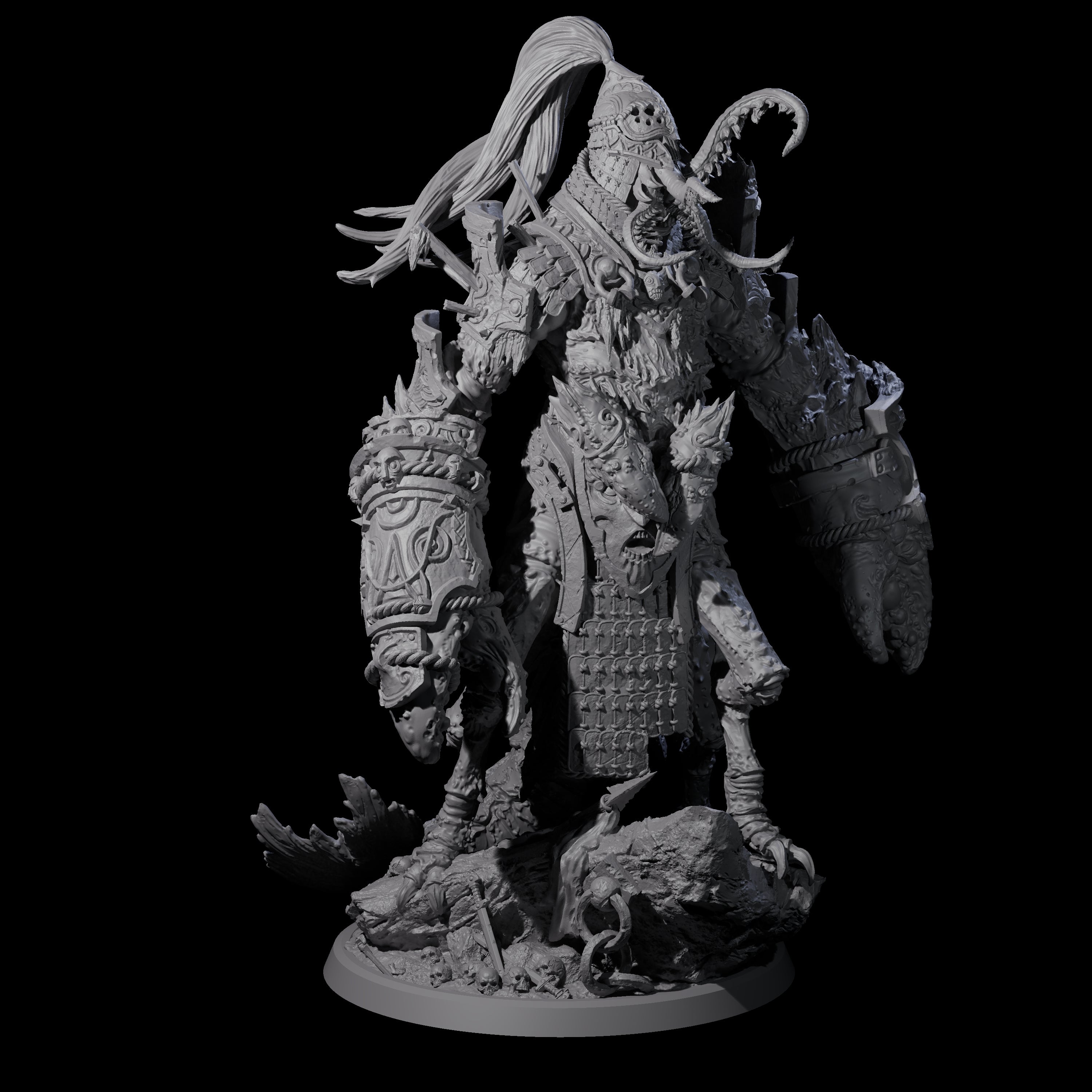 Four Mutated Armoured Chuuls Miniature for Dungeons and Dragons, Pathfinder or other TTRPGs