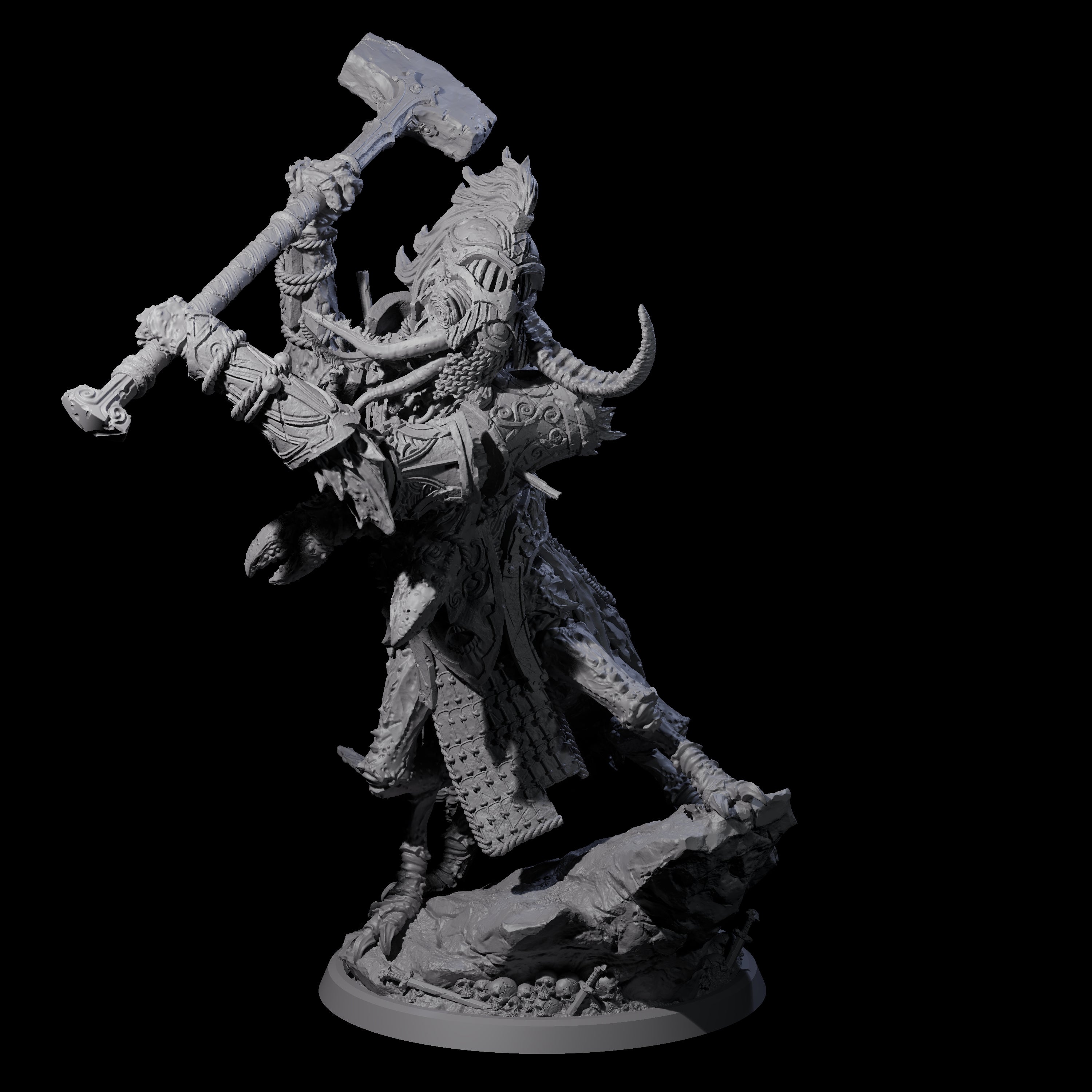 Four Mutated Armoured Chuuls Miniature for Dungeons and Dragons, Pathfinder or other TTRPGs