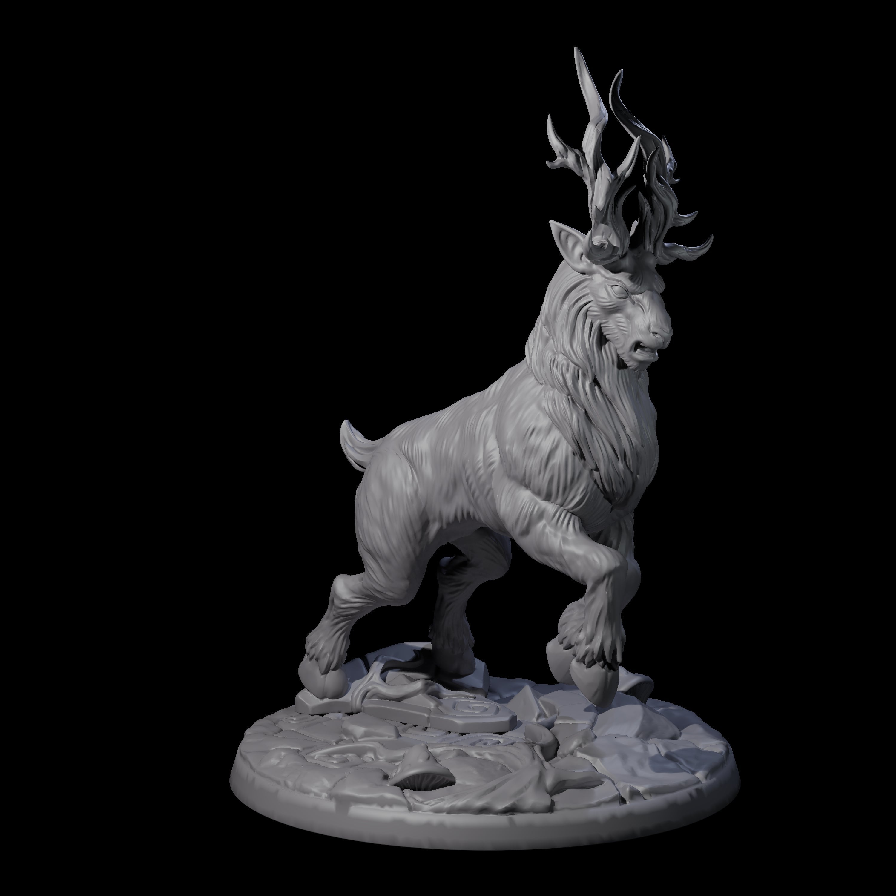 Four Noble Giant Elks Miniature for Dungeons and Dragons, Pathfinder or other TTRPGs