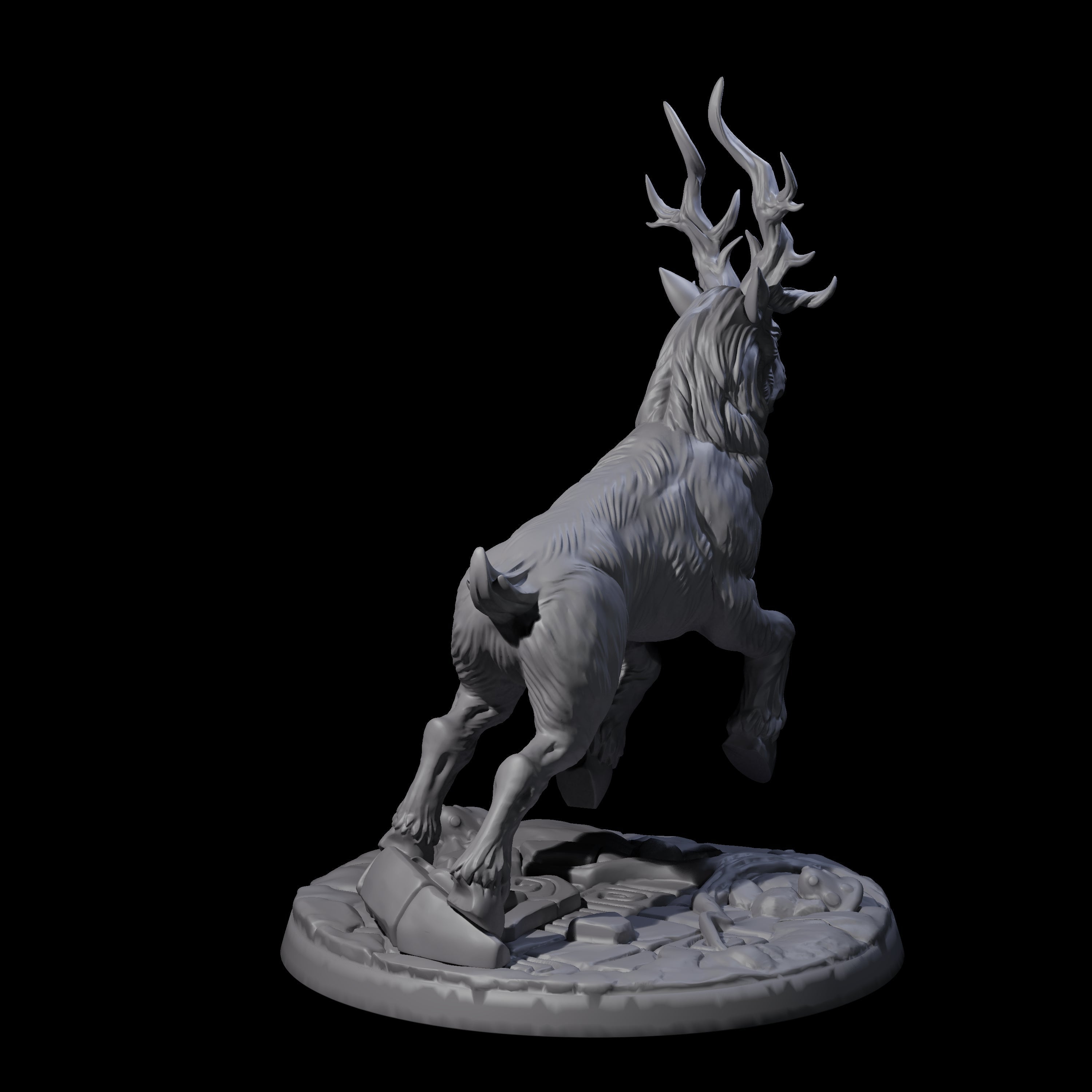 Four Noble Giant Elks Miniature for Dungeons and Dragons, Pathfinder or other TTRPGs