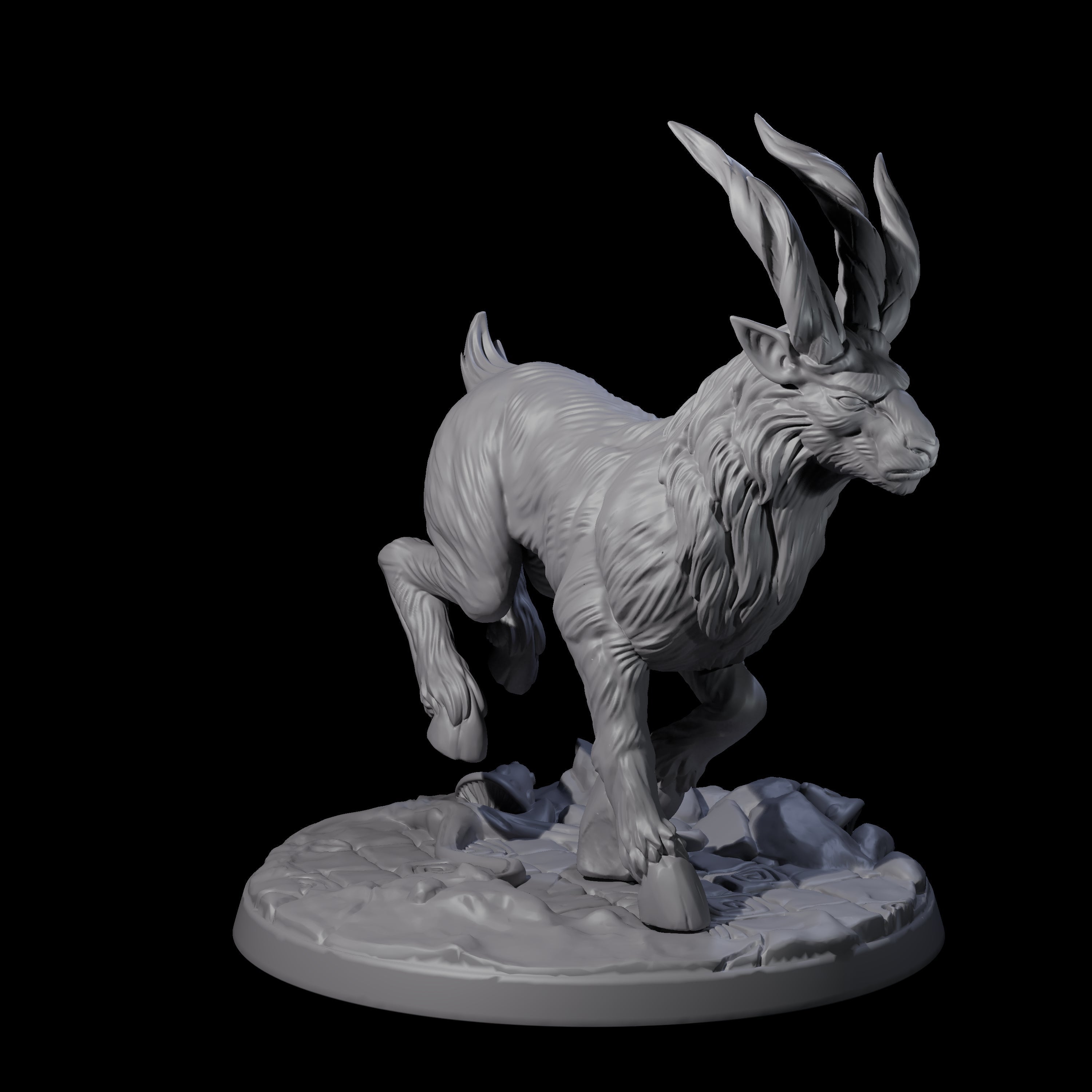 Four Noble Giant Elks Miniature for Dungeons and Dragons, Pathfinder or other TTRPGs