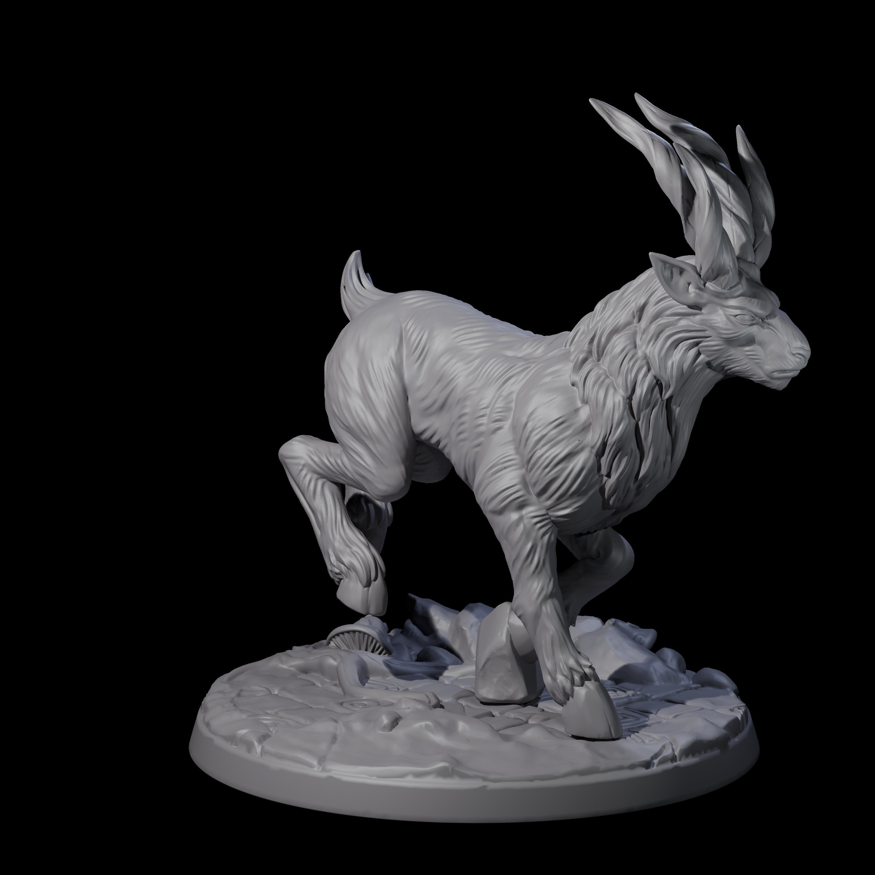 Four Noble Giant Elks Miniature for Dungeons and Dragons, Pathfinder or other TTRPGs