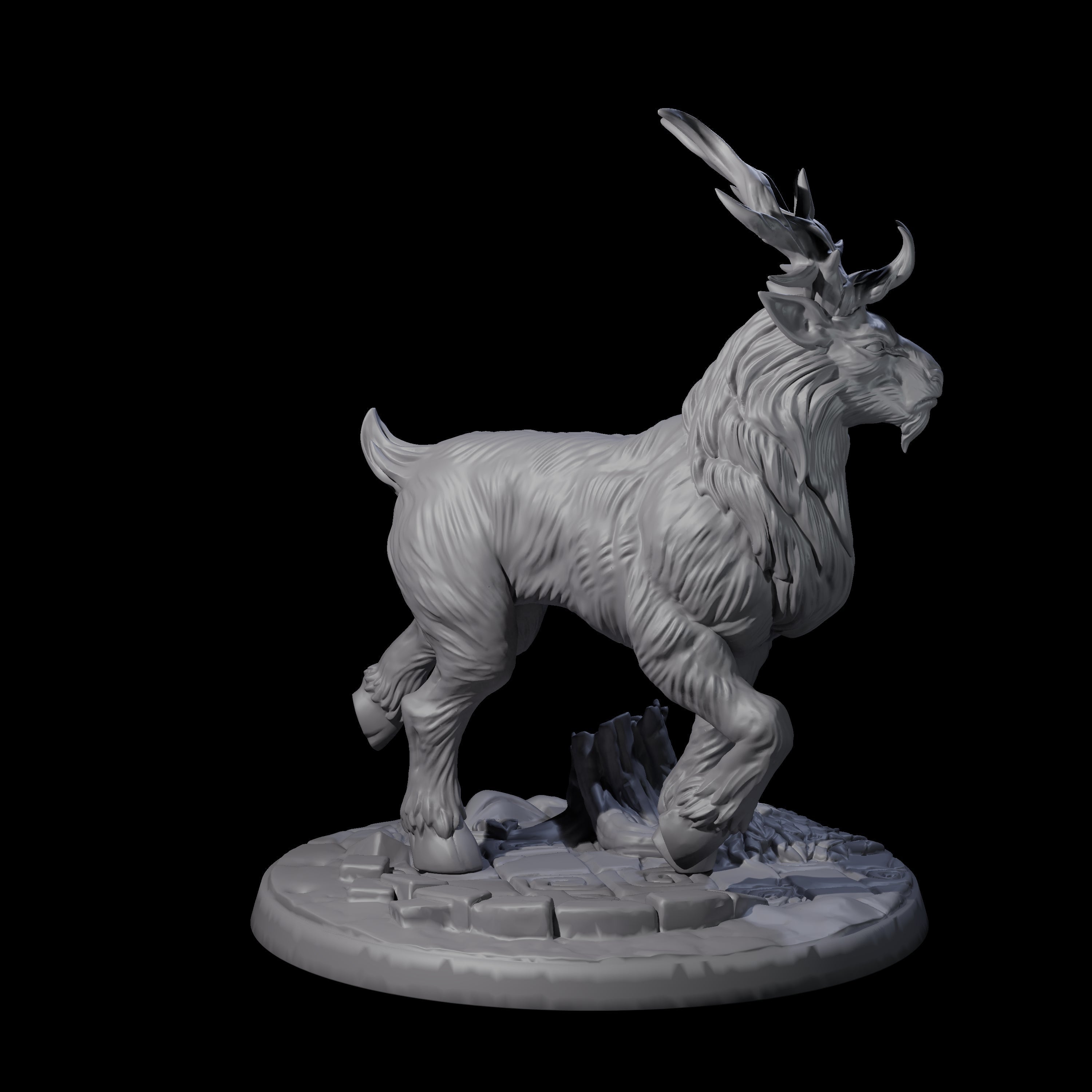 Four Noble Giant Elks Miniature for Dungeons and Dragons, Pathfinder or other TTRPGs