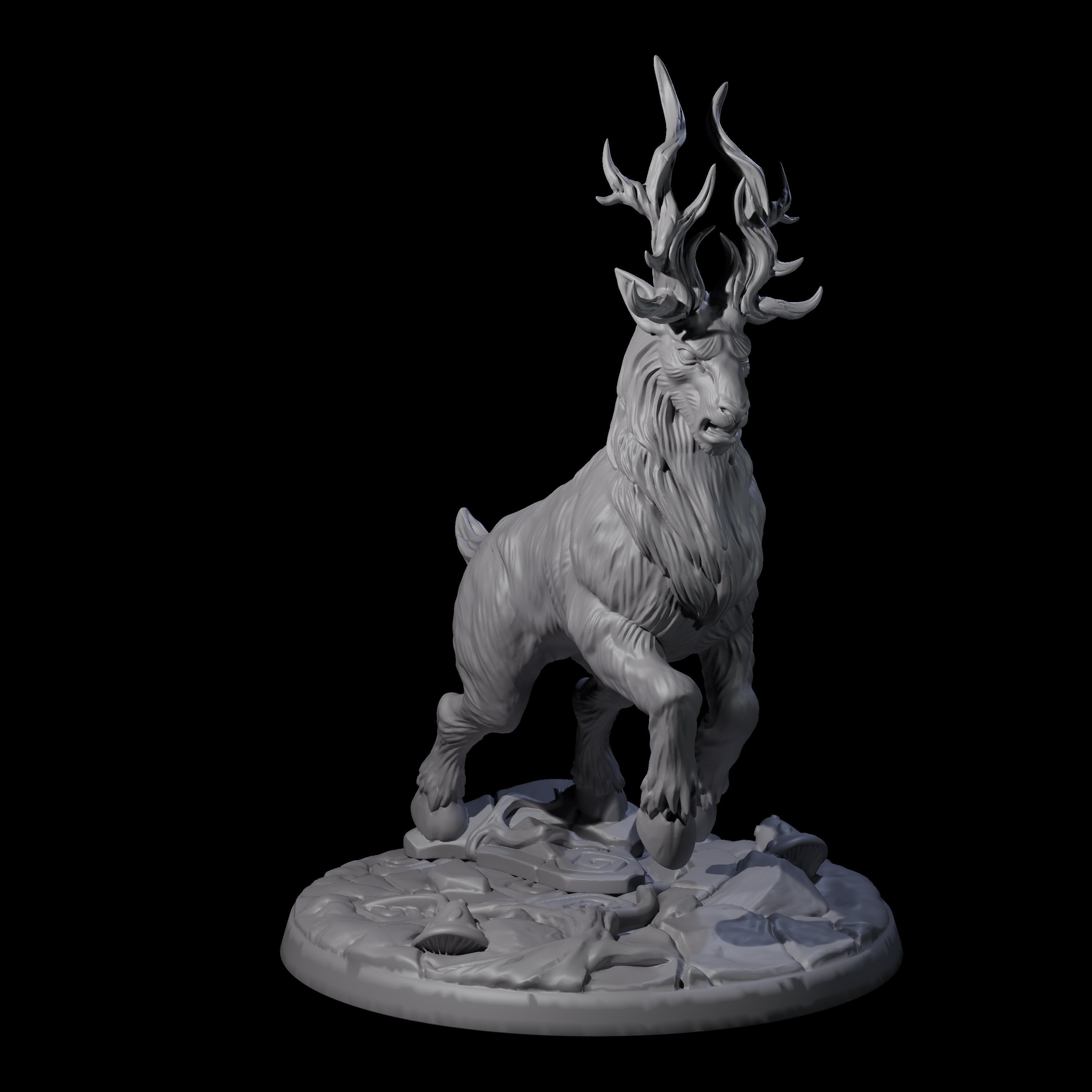 Four Noble Giant Elks Miniature for Dungeons and Dragons, Pathfinder or other TTRPGs