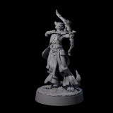 Four Noble Leonin Huntresses Miniature for Dungeons and Dragons, Pathfinder or other TTRPGs