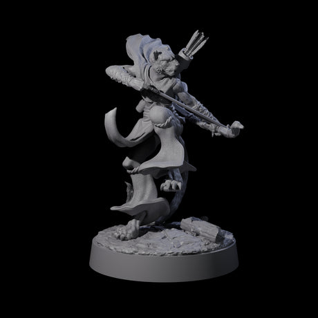 Four Noble Leonin Huntresses Miniature for Dungeons and Dragons, Pathfinder or other TTRPGs