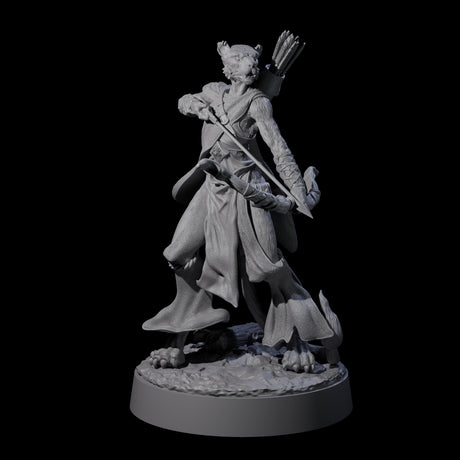 Four Noble Leonin Huntresses Miniature for Dungeons and Dragons, Pathfinder or other TTRPGs