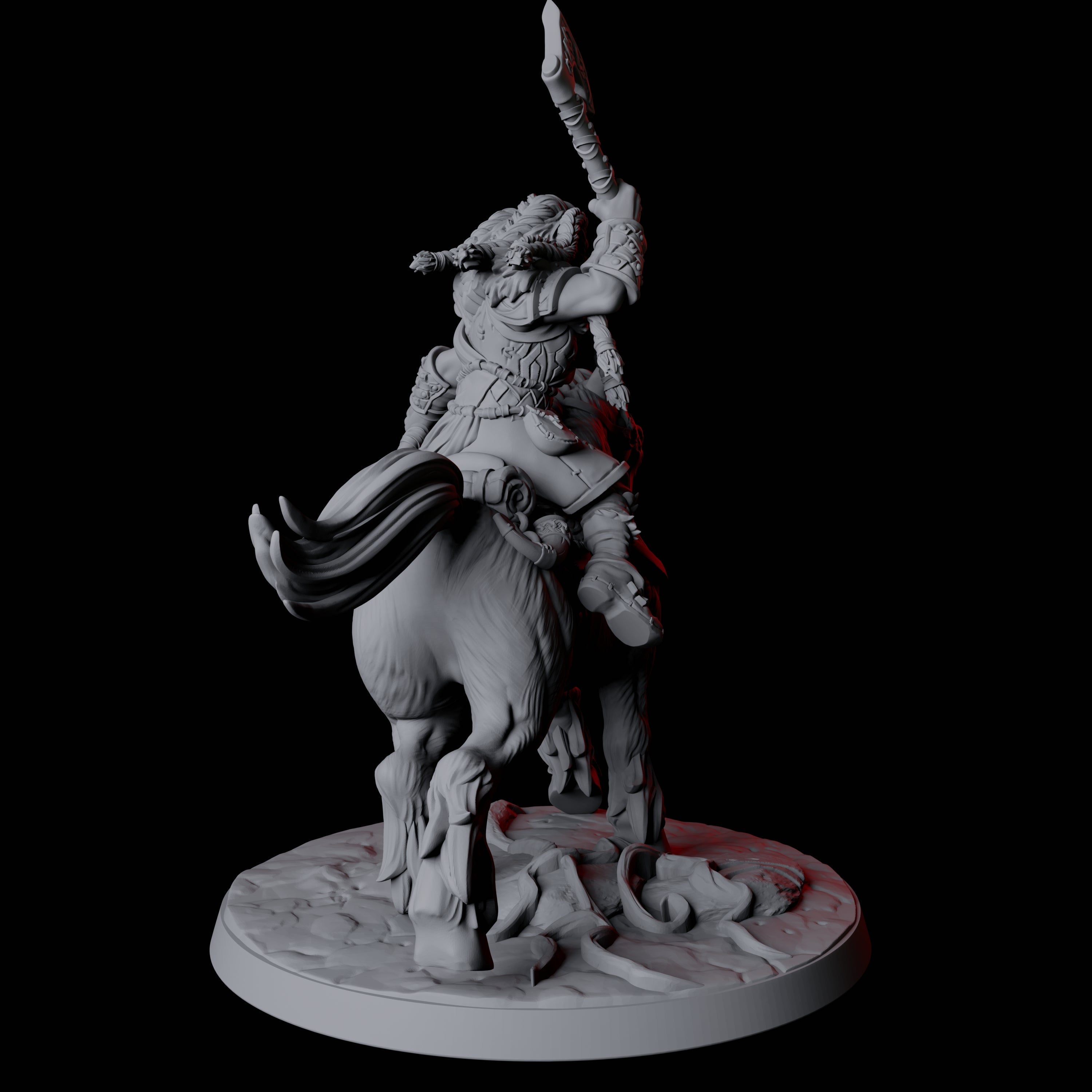 Four Northmen Warrior Horsemen Miniature for Dungeons and Dragons, Pathfinder or other TTRPGs