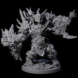 Four Oceanbound Ogres Miniature for Dungeons and Dragons, Pathfinder or other TTRPGs