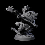 Four Oinking Boarfolk Soldiers Miniature for Dungeons and Dragons, Pathfinder or other TTRPGs