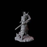 Four Oni Death Samurai Miniature for Dungeons and Dragons, Pathfinder or other TTRPGs