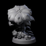 Four Overgrown Violet Fungi Miniature for Dungeons and Dragons, Pathfinder or other TTRPGs