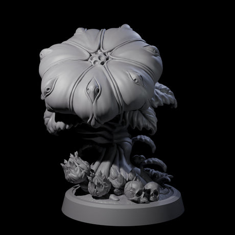 Four Overgrown Violet Fungi Miniature for Dungeons and Dragons, Pathfinder or other TTRPGs