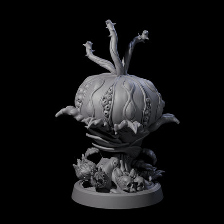 Four Overgrown Violet Fungi Miniature for Dungeons and Dragons, Pathfinder or other TTRPGs