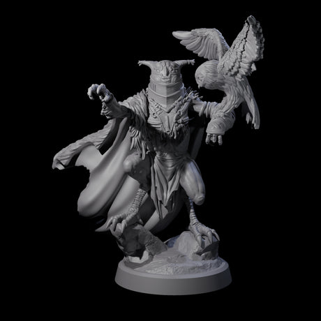 Four Owl-Like Aarakocra Sentinels Miniature for Dungeons and Dragons, Pathfinder or other TTRPGs
