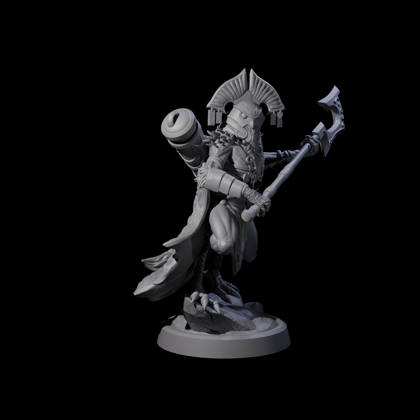 Four Owl-Like Aarakocra Sentinels Miniature for Dungeons and Dragons, Pathfinder or other TTRPGs