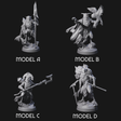 Four Owl-Like Aarakocra Sentinels Miniature for Dungeons and Dragons, Pathfinder or other TTRPGs