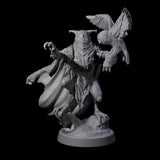 Four Owl-Like Aarakocra Sentinels Miniature for Dungeons and Dragons, Pathfinder or other TTRPGs