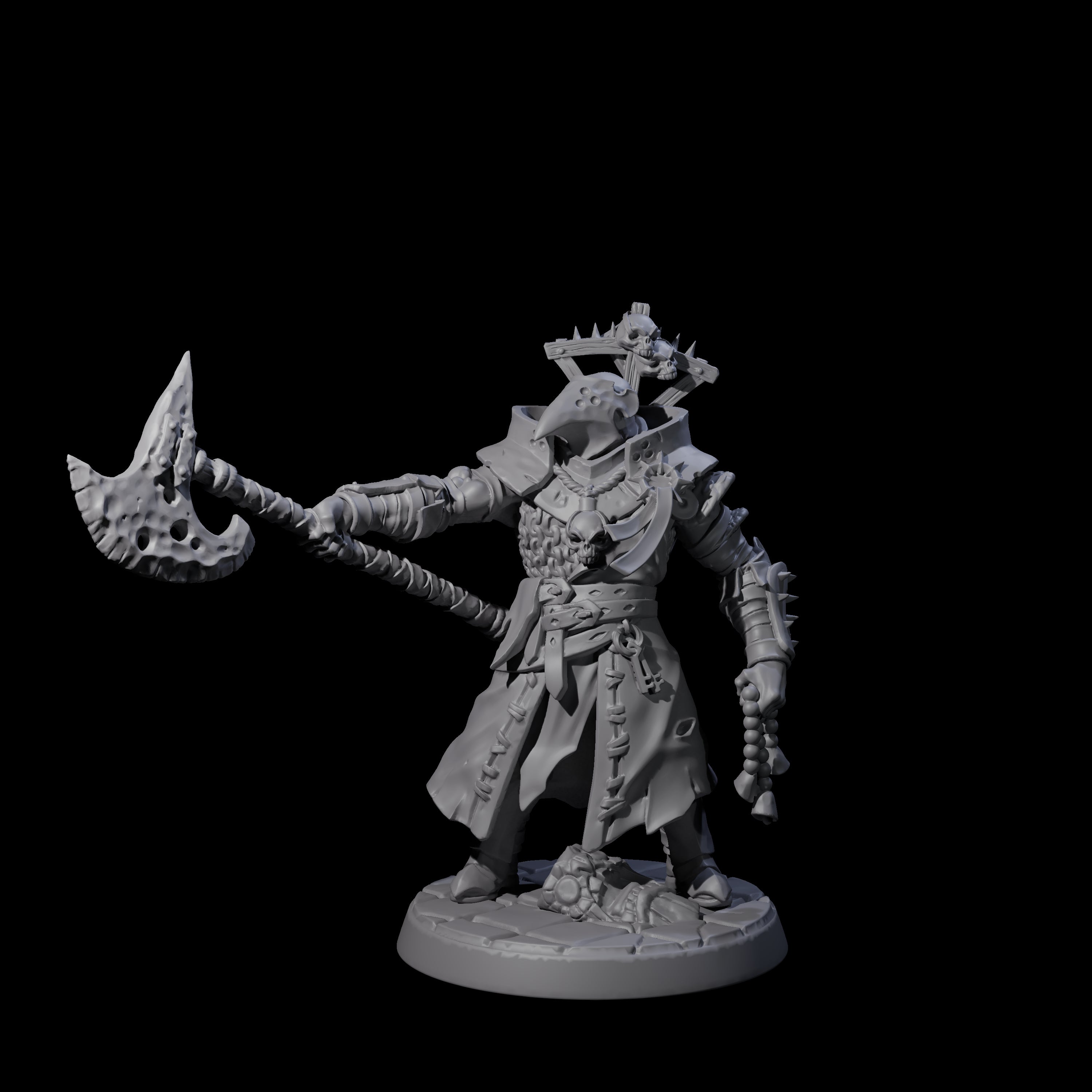 Four Penitent Plague Knights Miniature for Dungeons and Dragons, Pathfinder or other TTRPGs