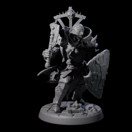 Four Penitent Plague Knights Miniature for Dungeons and Dragons, Pathfinder or other TTRPGs