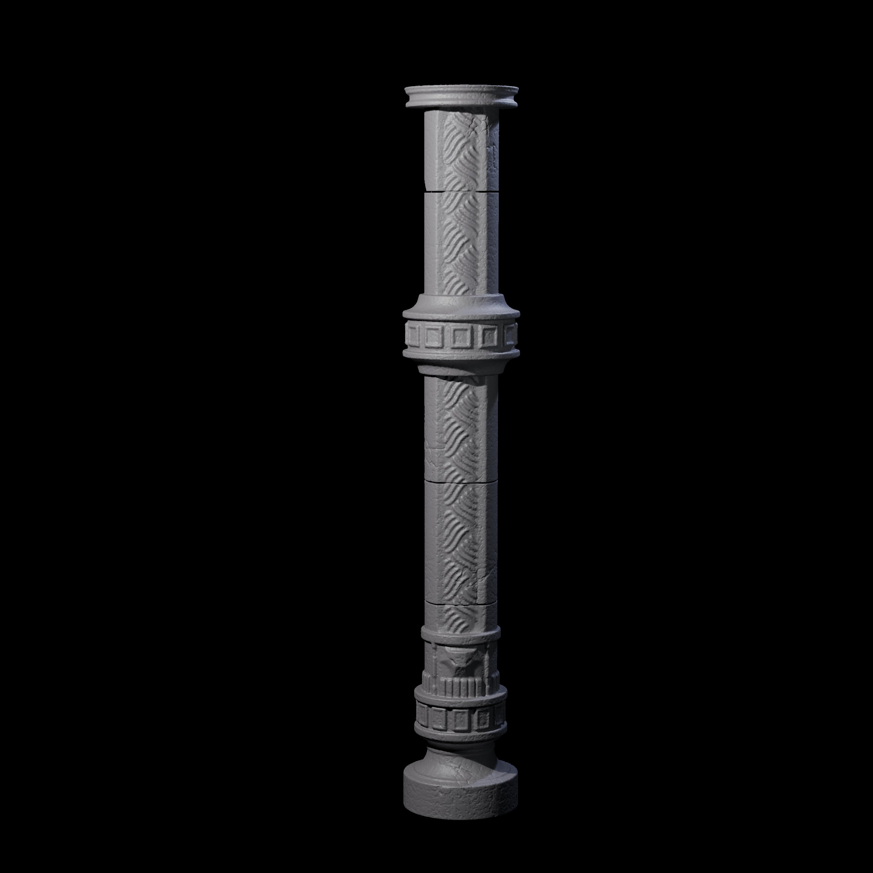 Four Pillars for a Frost Giant Temple Ruin Miniature for Dungeons and Dragons, Pathfinder or other TTRPGs