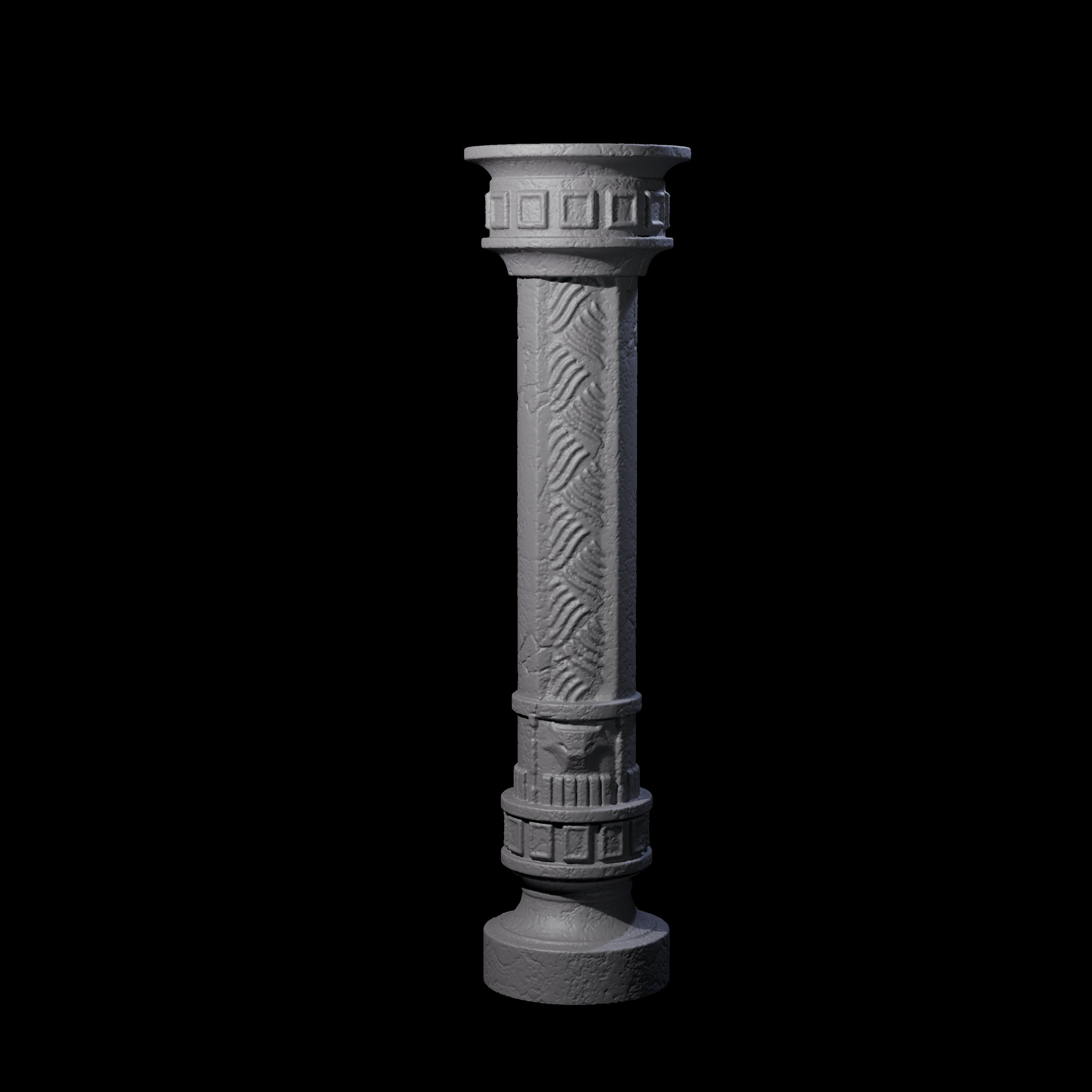 Four Pillars for a Frost Giant Temple Ruin Miniature for Dungeons and Dragons, Pathfinder or other TTRPGs