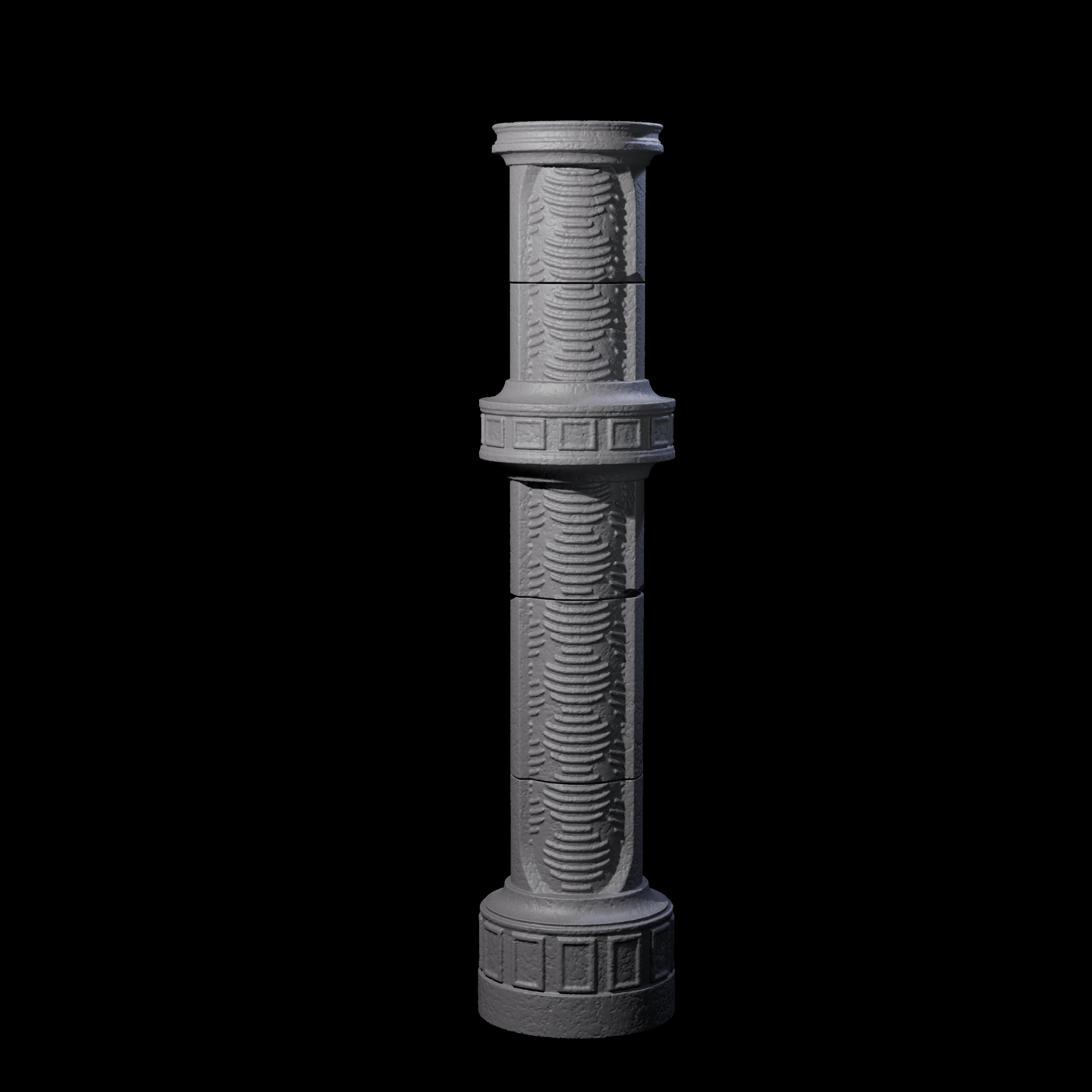 Four Pillars for a Frost Giant Temple Ruin Miniature for Dungeons and Dragons, Pathfinder or other TTRPGs