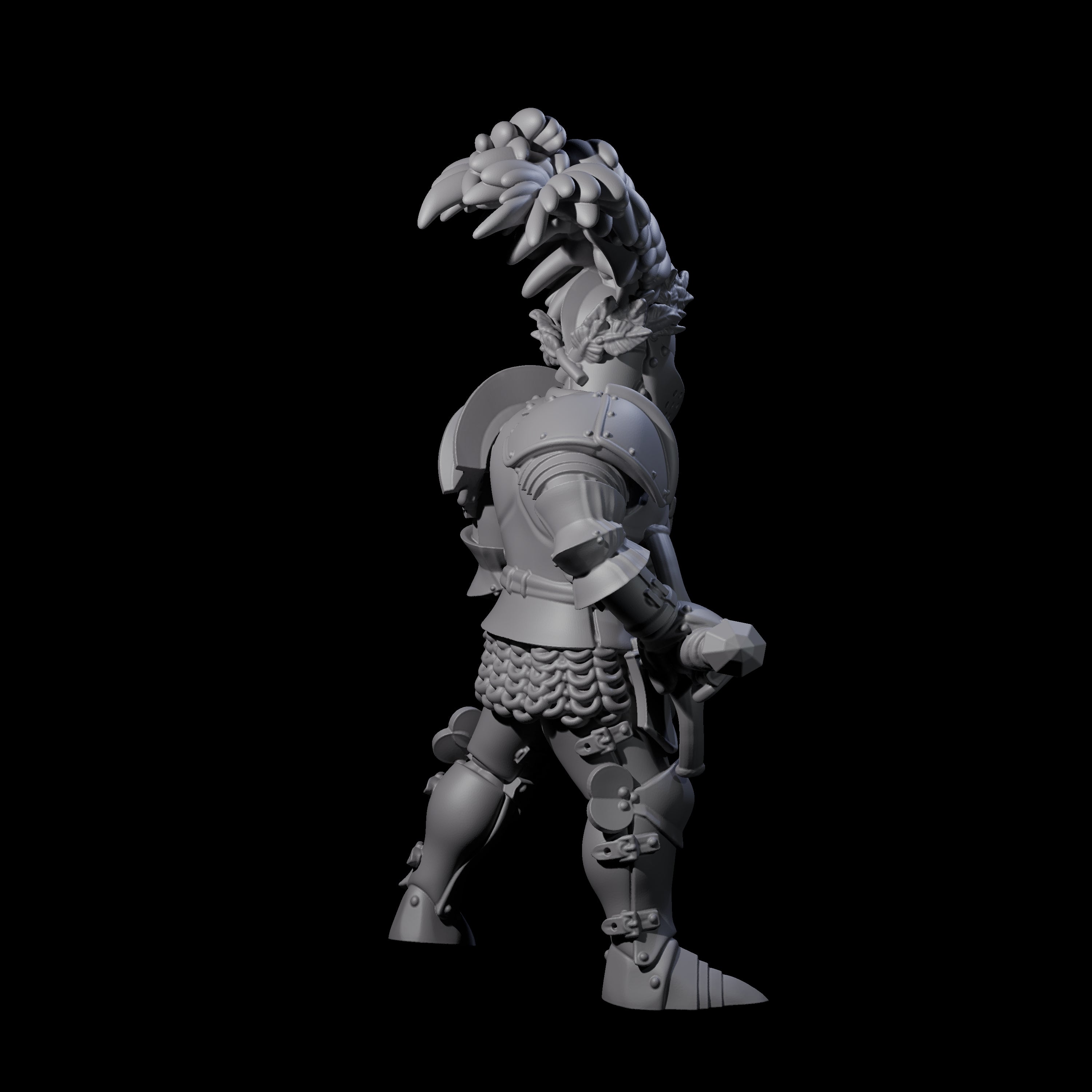 Four Pious Knights Miniature for Dungeons and Dragons, Pathfinder or other TTRPGs