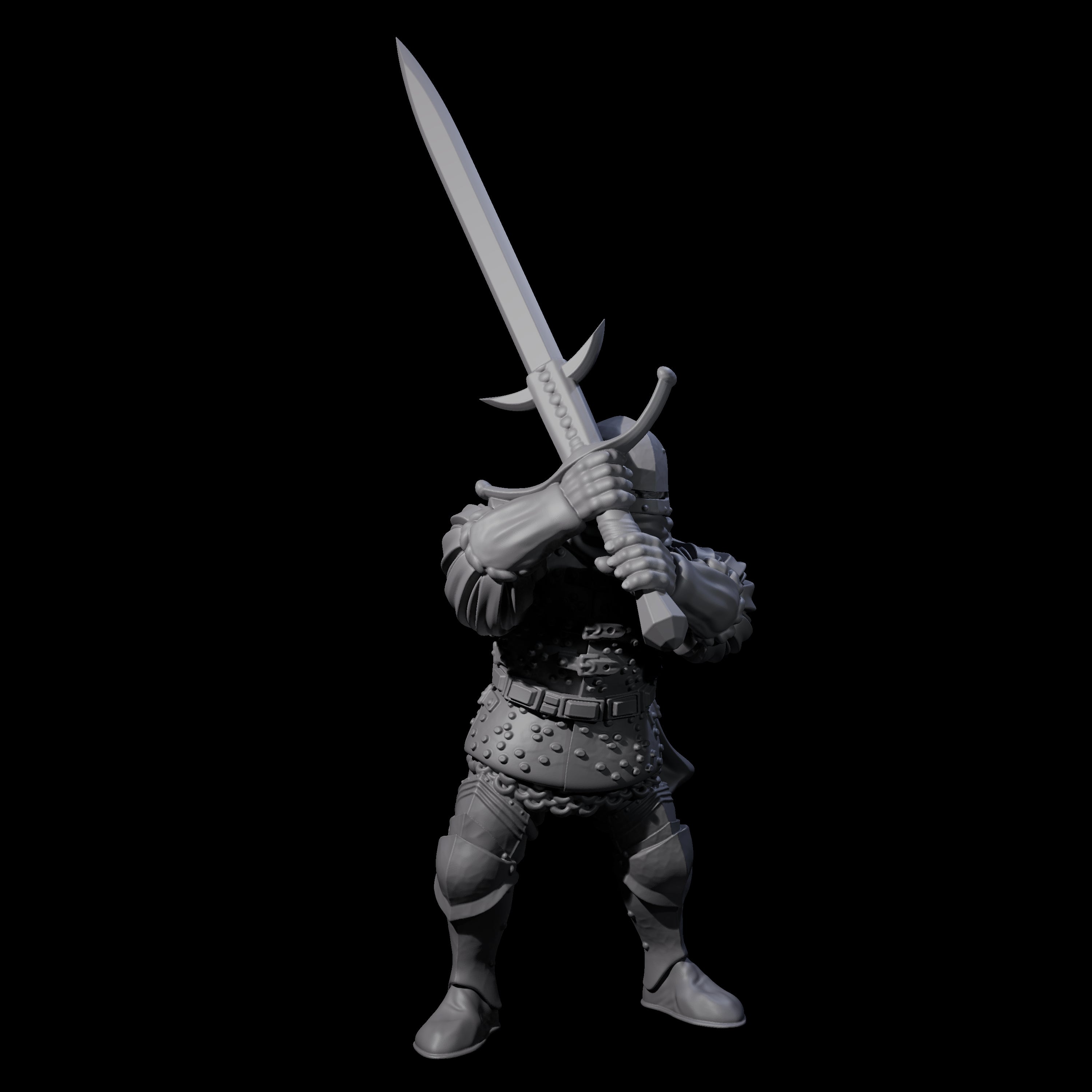 Four Pious Knights Miniature for Dungeons and Dragons, Pathfinder or other TTRPGs