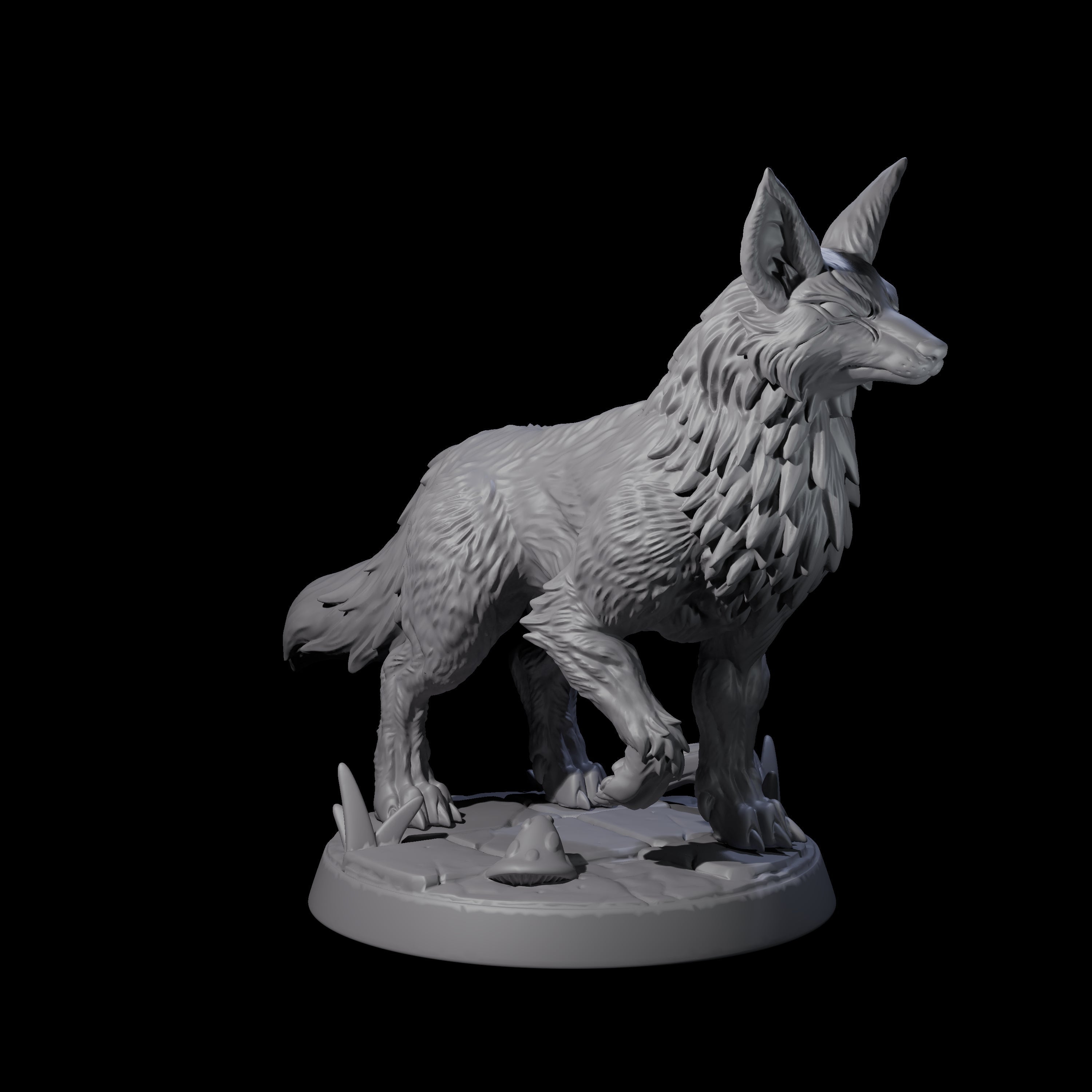 Four Playful Foxes Miniature for Dungeons and Dragons, Pathfinder or other TTRPGs