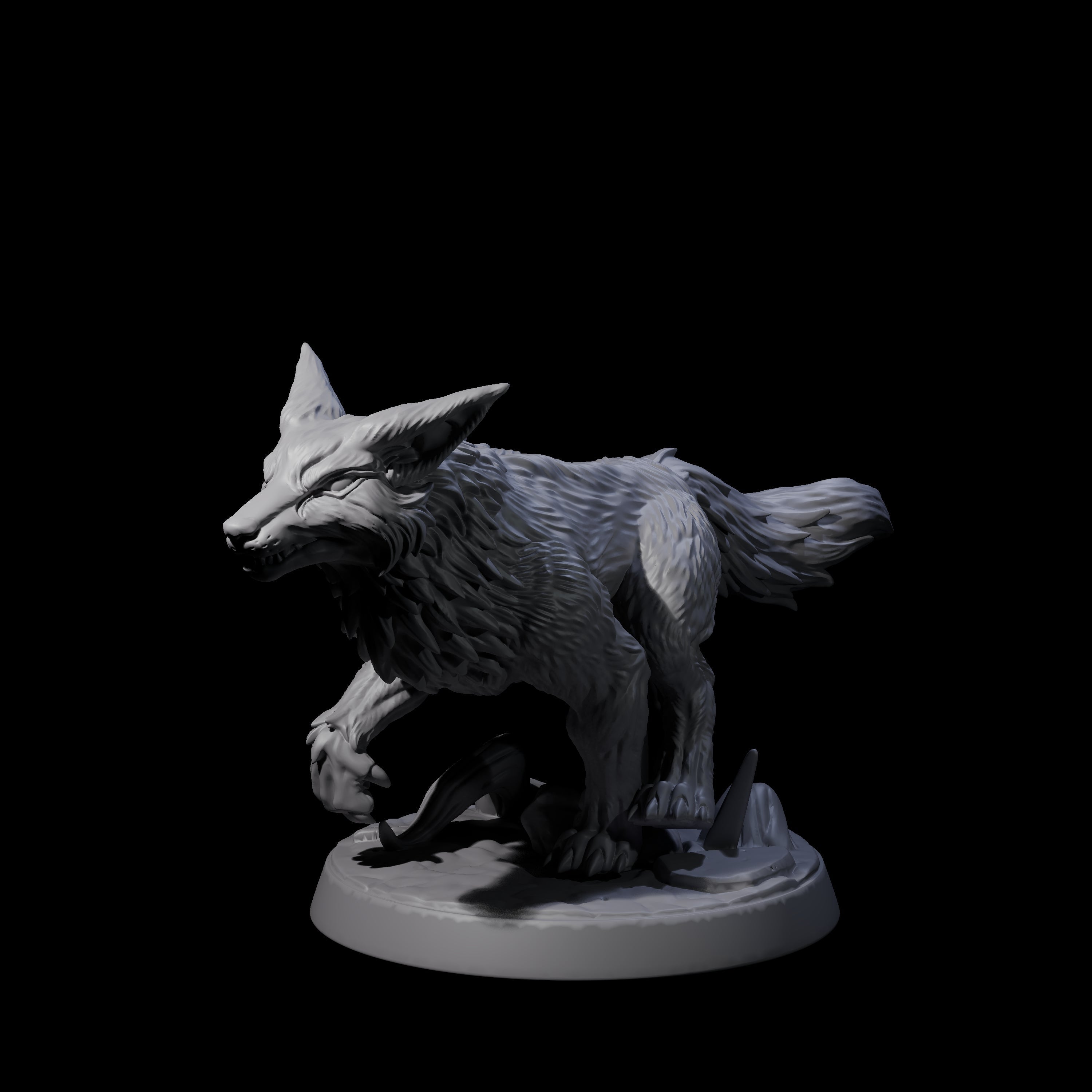 Four Playful Foxes Miniature for Dungeons and Dragons, Pathfinder or other TTRPGs