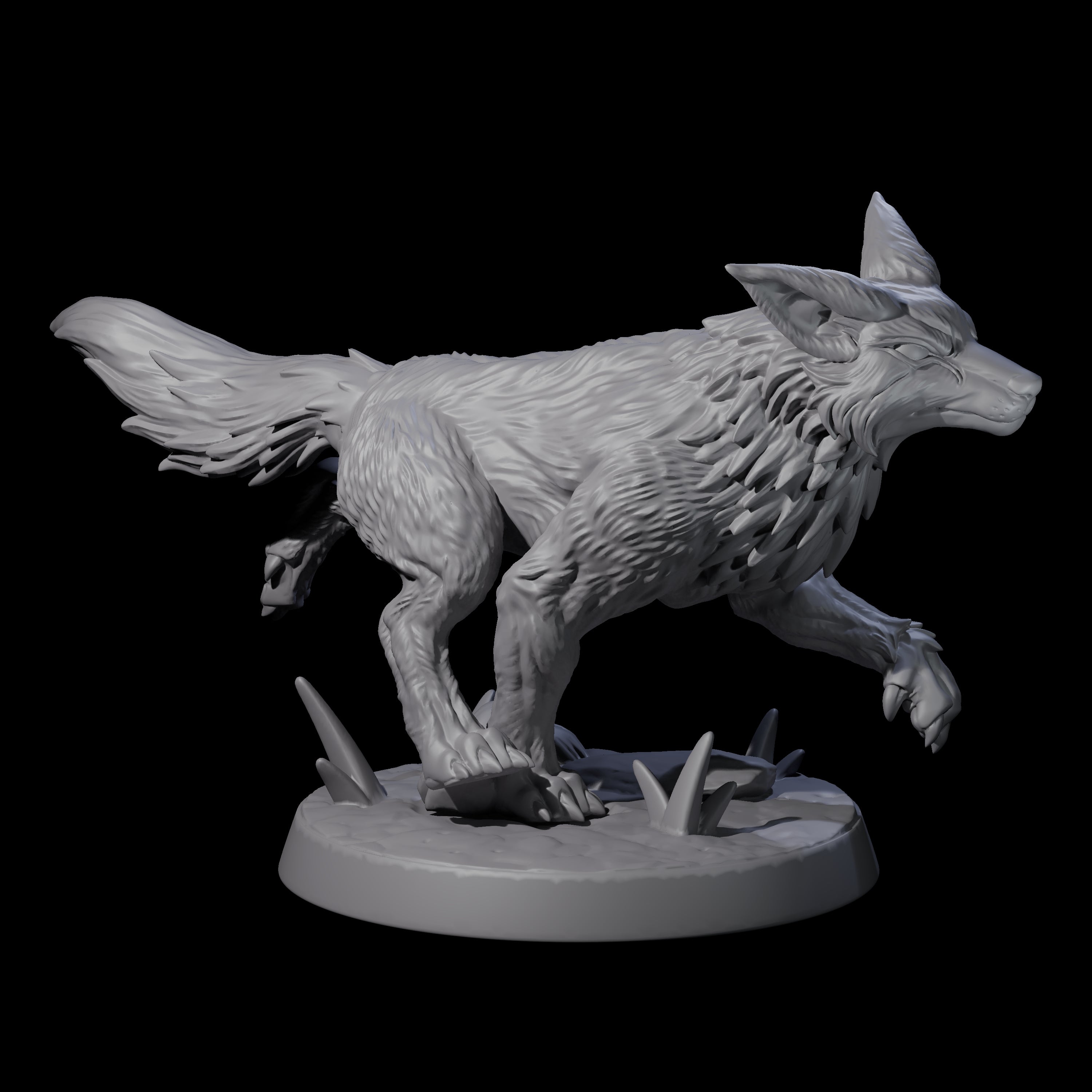 Four Playful Foxes Miniature for Dungeons and Dragons, Pathfinder or other TTRPGs