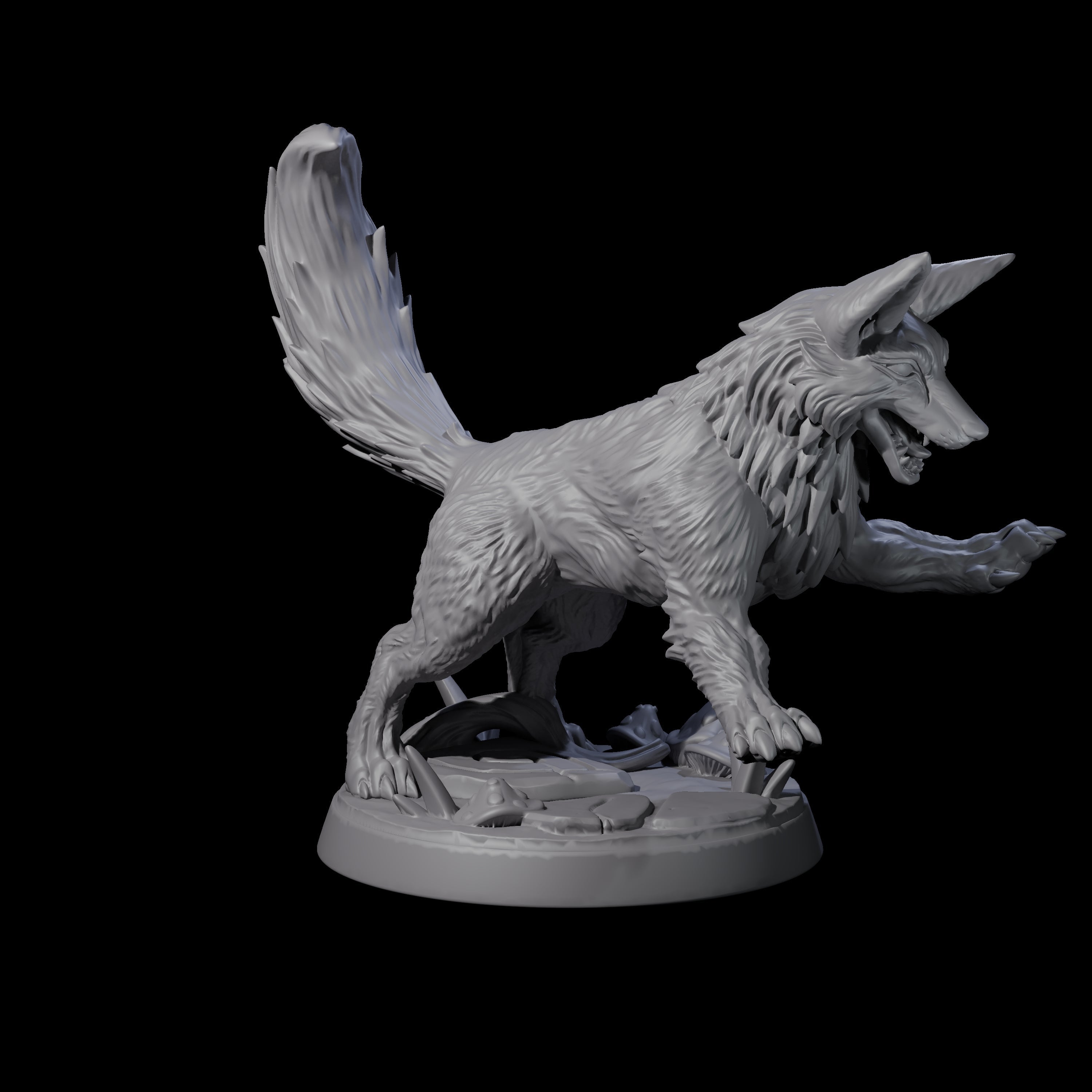 Four Playful Foxes Miniature for Dungeons and Dragons, Pathfinder or other TTRPGs